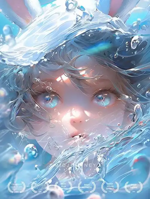 深蓝信号科幻高清电影海报